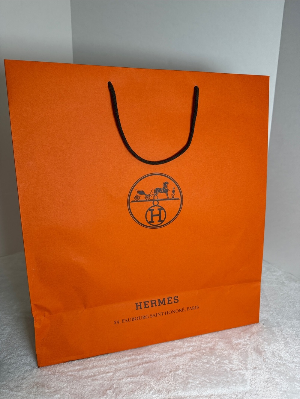 Hermès Orange Luxury Shopping Bag XL